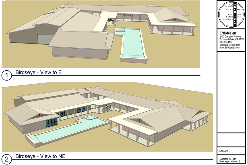 Presentation-1 - CAD renderings - Showcar Garage & Guest Suite Addition - ENR architects, Granbury, TX 76049